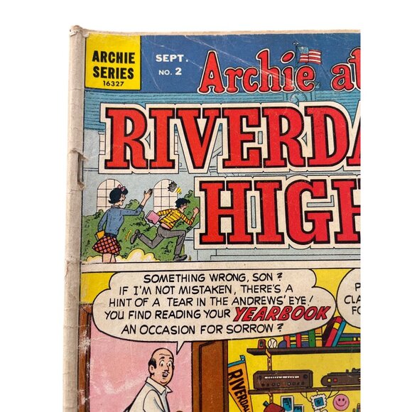 Archie Series Archie At Riverdale High #2 September 1972 Comic Bagged Boarded - Picture 2 of 8